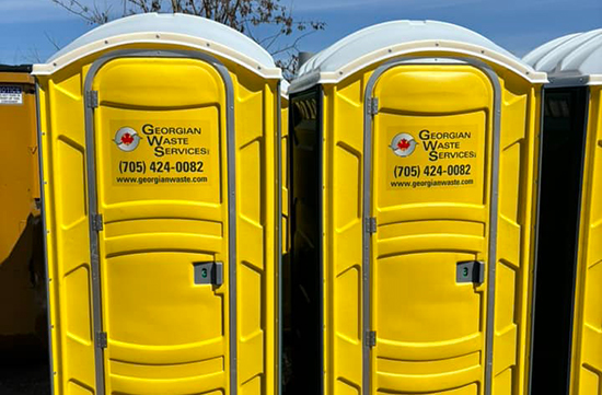 Two Georgian Waste portable toilets
